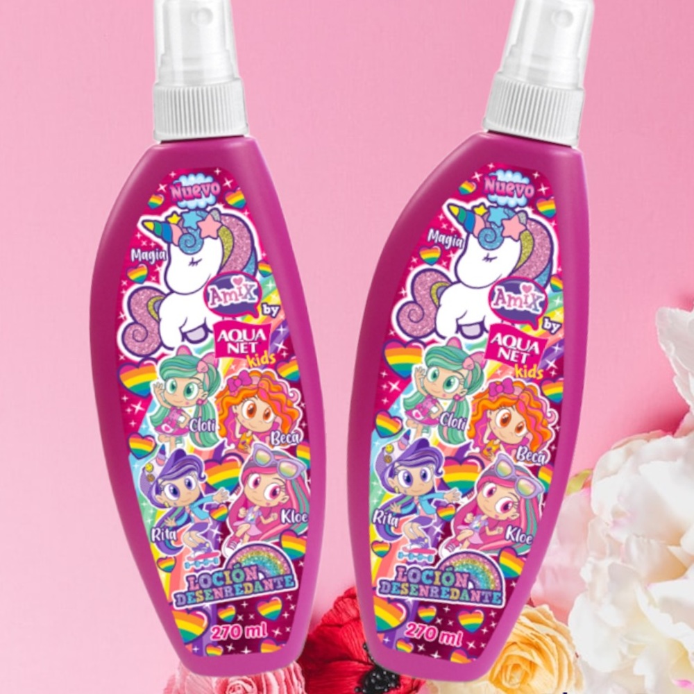 - New Aqua Net Kids Hair Care Bundle of Two, Glitter Gel, Hair Cream, Deta…